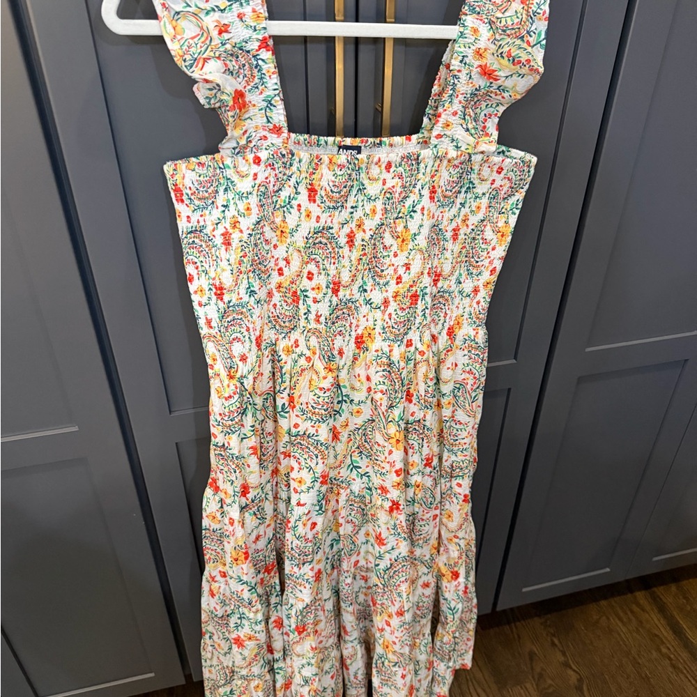 Lands' End Multicolor Floral Dress